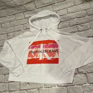Calvin Klein crop hoodie size small excellent